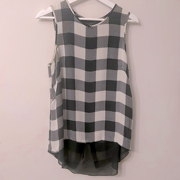 🦴Anthropologie - RAG & BONE Harper Magnified Houndstooth Silk SZ L - Picture 2 of 11